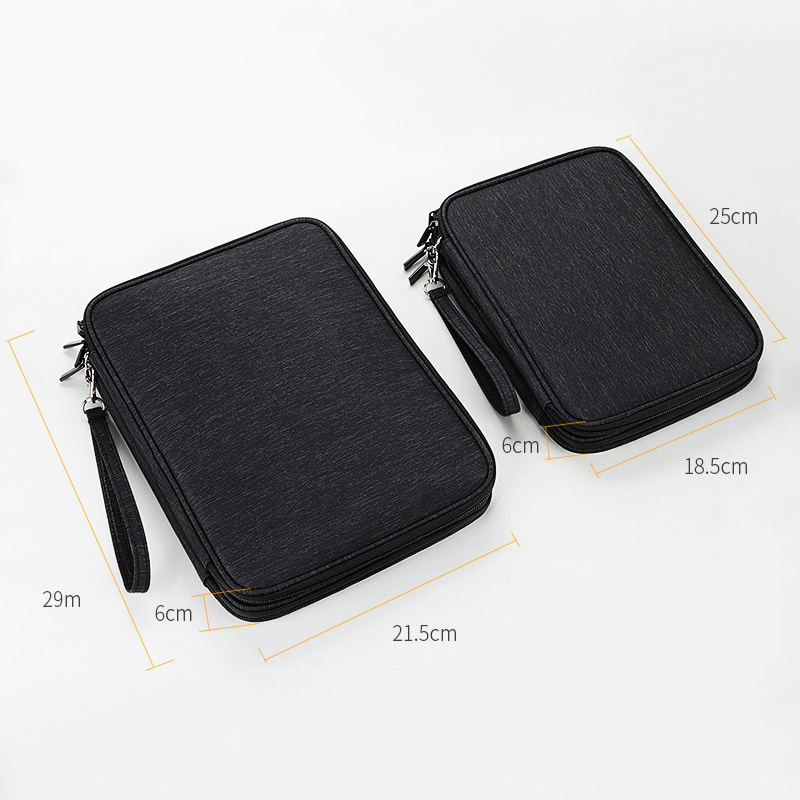 Large-sized portable hand-held double-layer digital bag, multi-layer large-capacity waterproof and shockproof 3C digital product power and data cable Application Scenario