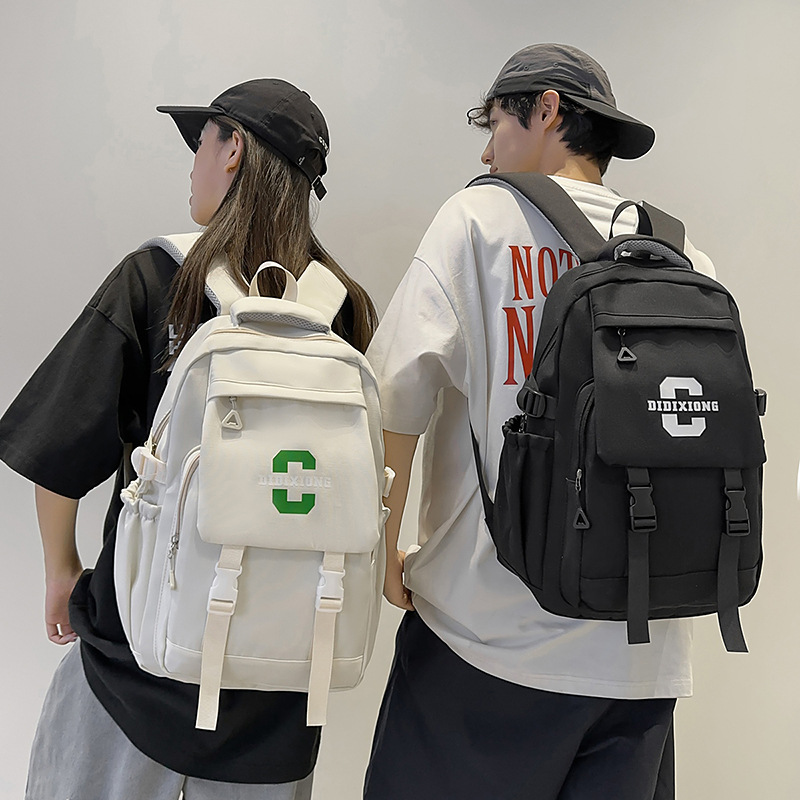 Trendy schoolbag for boys, junior high school, senior high school and college students, 2025 new model, high appearance level, large capacity, thick and wear-resistant backpack full figure