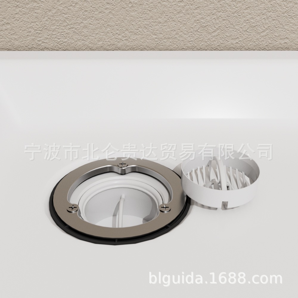 Source supply wholesale of European and American standard shower room PP plastic floor drain bottom basin drain details Picture