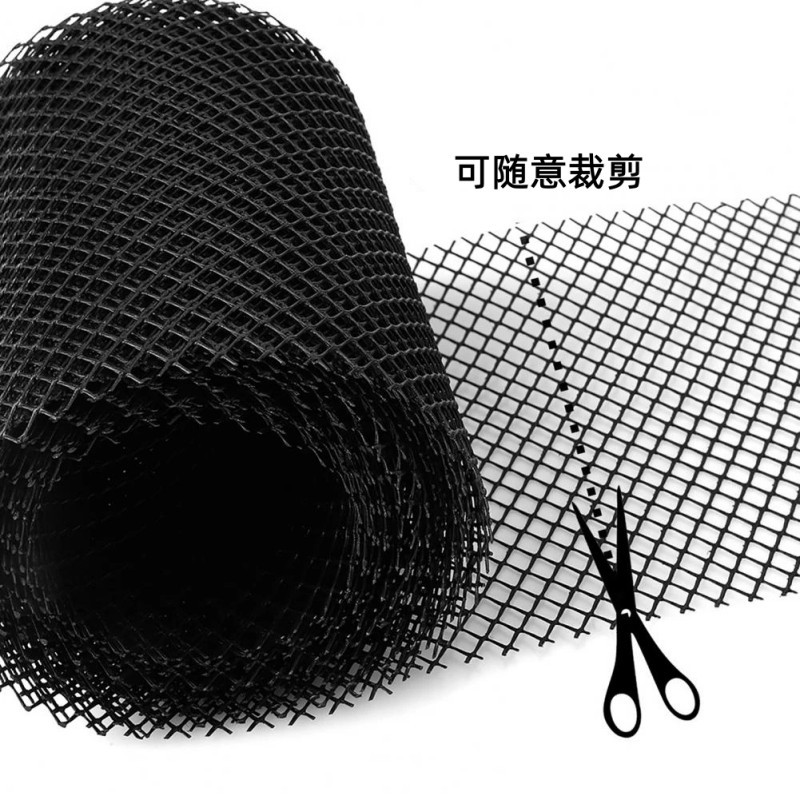 Roof water trough protection net, gutter and eave net, water channel shield, leaf filter net, plastic anti-clogging net, gardening accessories Application Scenario