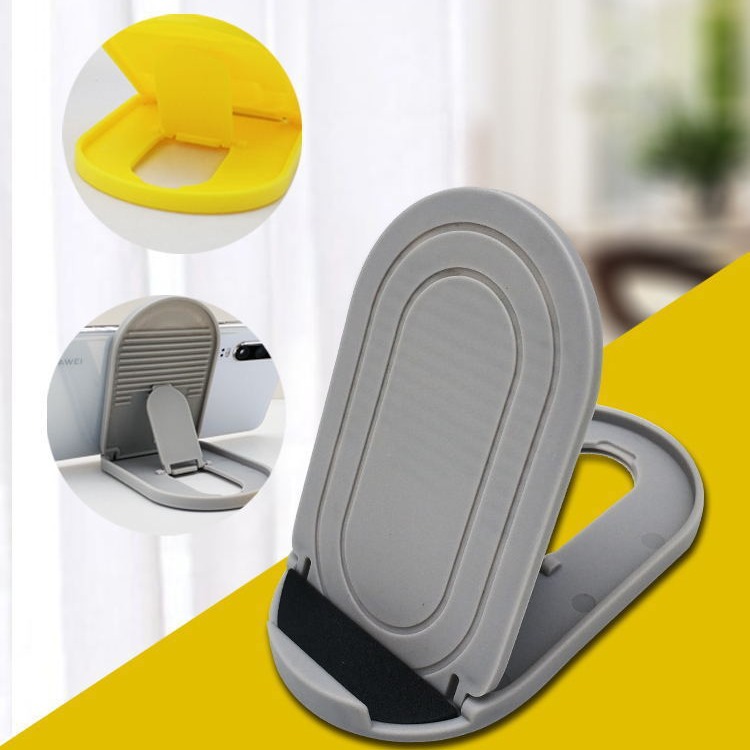 Mobile phone lazy person stand, bedside table simple folding stand, tablet oval computer stand, can print LOGO full figure