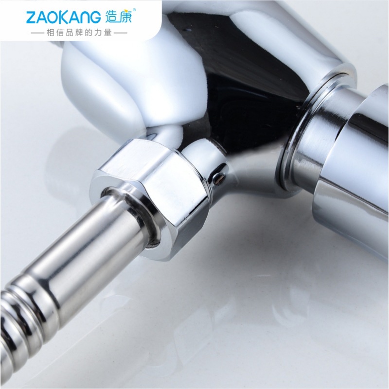 Zao Kang all-copper body urinal flushing valve, concealed hand-pressed delayed flushing valve, public toilet bathroom self-closing valve Specification drawing
