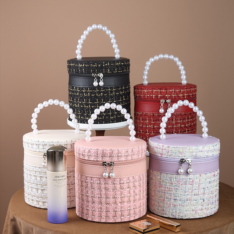 Factory direct sales of light luxury small Chanel bucket bags, large capacity cosmetic cases, storage boxes, souvenirs, wedding gifts, portable for home use Application Scenario