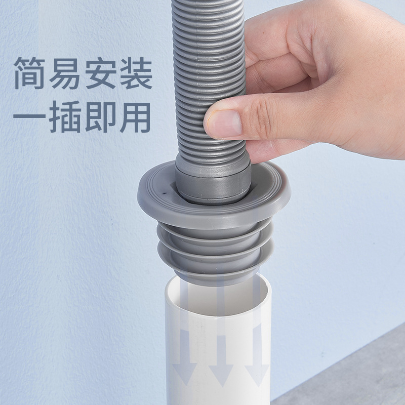 Sewer sealing ring, anti-insect, anti-odor, anti-backflow sealing ring, silicone plug, washbasin drainage pipe plug Application Scenario