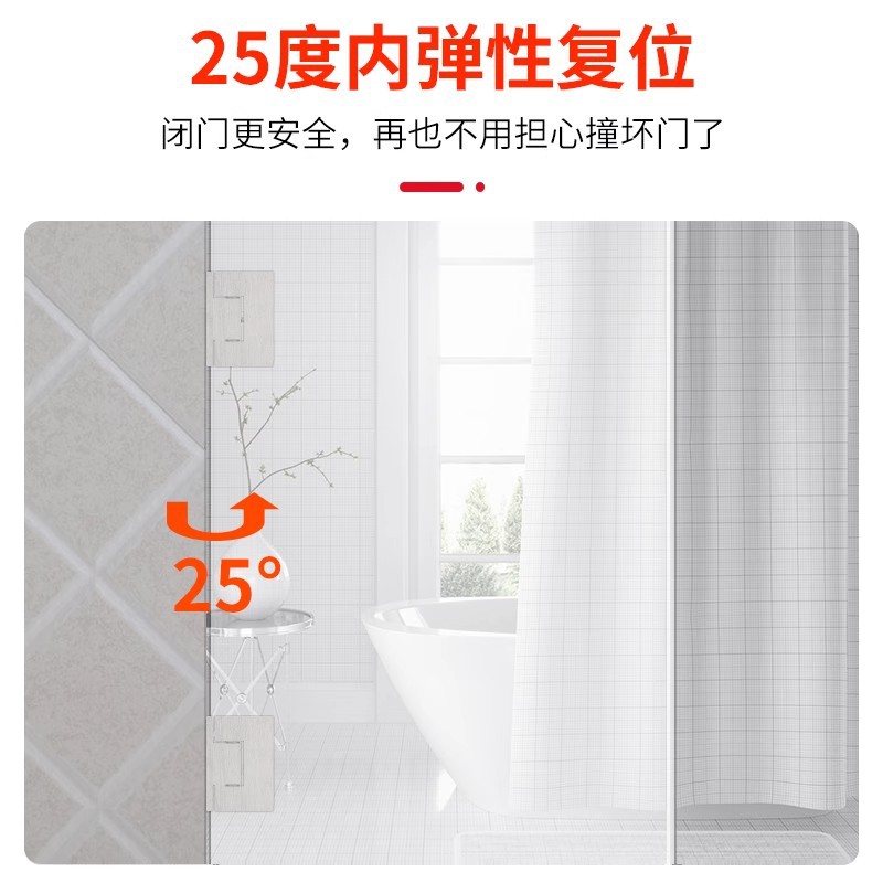 Bathroom clamps, 90-degree glass clamps, frameless tempered 304 stainless steel glass door clamps, hinge hinges, shower room accessories Item Picture