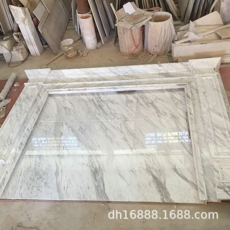 Youdaoplaceholder0 Huangshi art natural marble jazz white background Wall, European modern design style series Specification drawing