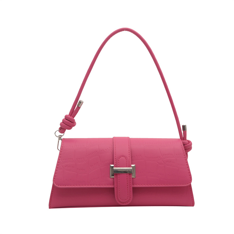 Korean InS-style single-shoulder underarm bag for women 2024 winter, new crocodile pattern texture crossbody bag Xiaofang Item Picture