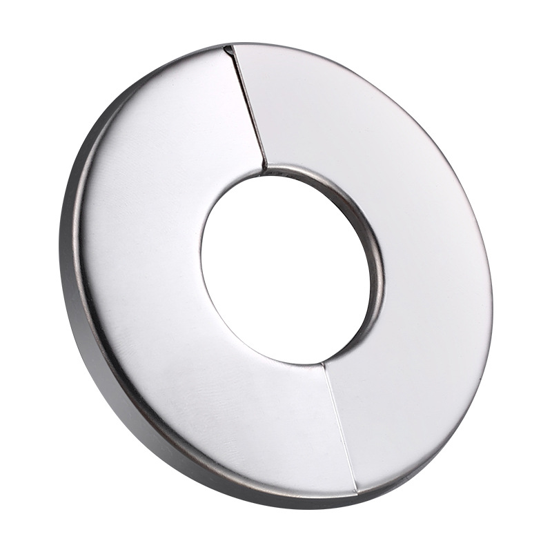 Triangular valve decorative cover, shower head faucet, stainless steel circular cover, ugly cover, water pipe mixing valve, wall opening, enlarged cover Item Picture