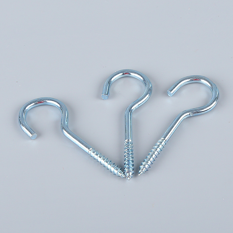 Galvanized sheepeye screws, sheepeye hooks, question mark hooks, screw hooks, hanging hooks, stainless steel lamp hooks, hat hooks, sheepeye nails details Picture