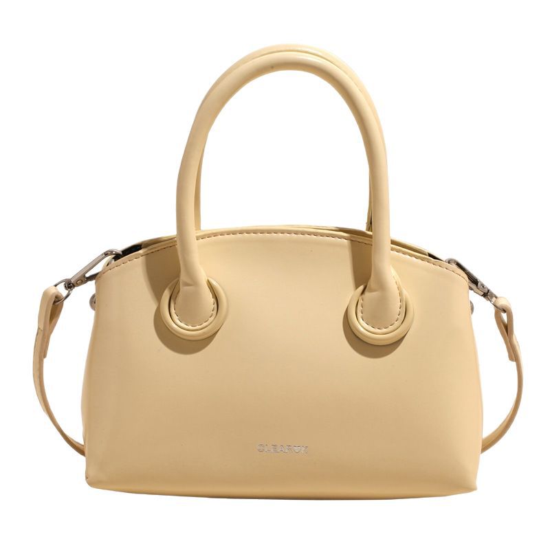 Soft leather fashionable hand-held bowling bag for women, 2025 new style casual and versatile single-shoulder bag, high-end crossbody bucket bag Item Picture