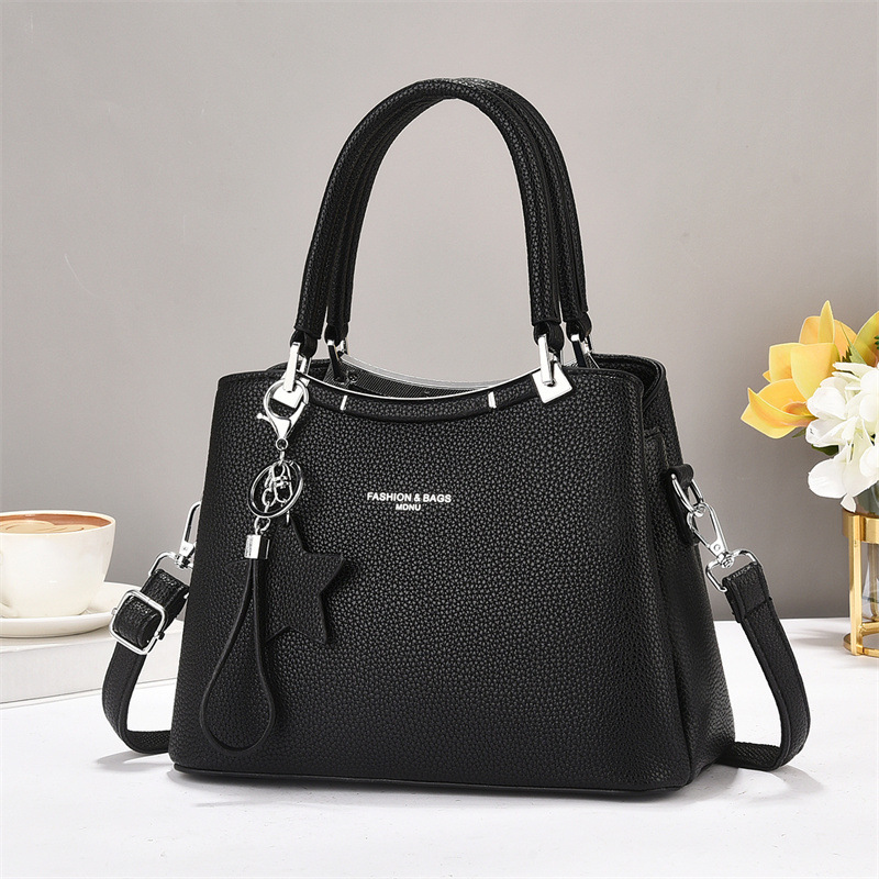 The new 2025 women's bag is a fashionable and versatile commuter tote handbag with a shoulder and crossbody. Women's tote bags are a trend in women's bags Specification drawing
