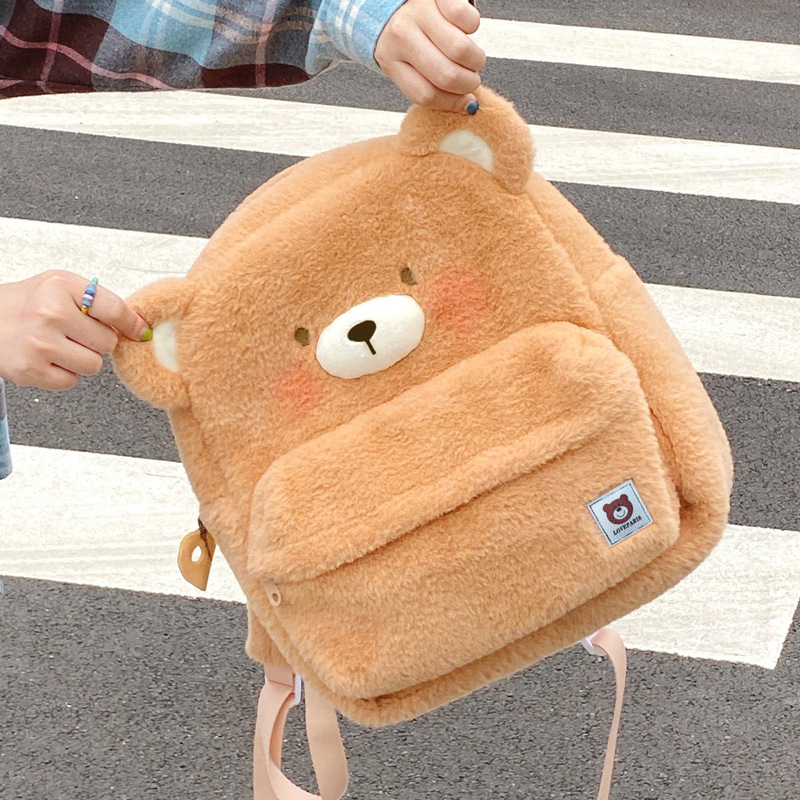 2023 New Super Cute Bear backpack, adorable cartoon, large-capacity student schoolbag, factory direct sale, girlish heart Application Scenario