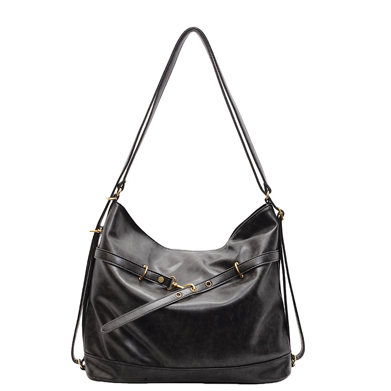 High-end retro large-capacity bag for women, 2024 new commuter backpack, fashionable and versatile single-shoulder tote bag Item Picture