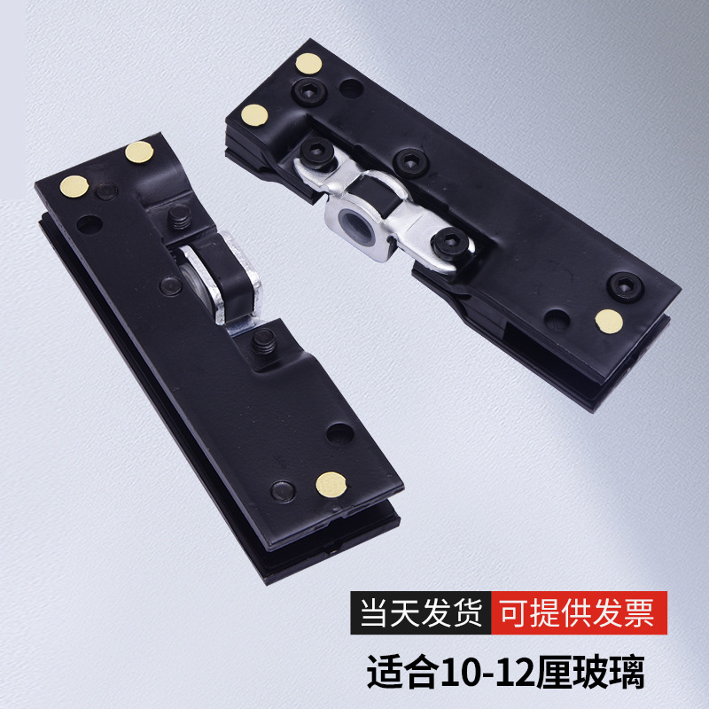 The manufacturer supplies stainless steel frameless glass door floor spring door clamp accessories, straight clamps, new 5 upper clamps details Picture