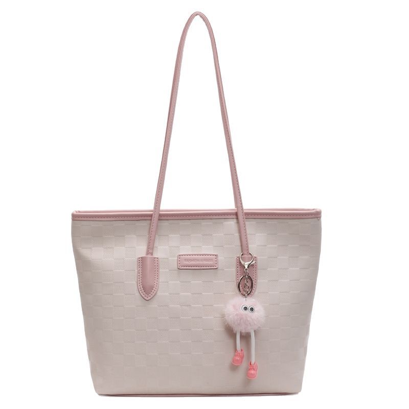 New cross-border Korean-style fashionable hand-held shopping bag, high-end casual shoulder bag, large-capacity commuter tote bag Item Picture