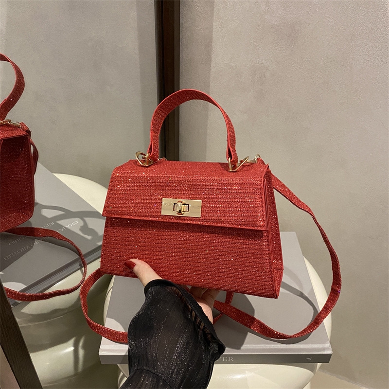 High-end quality handbags, women's bags, 2025 new trendy and fashionable handbags, small square bags, commuting single-shoulder crossbody bags full figure