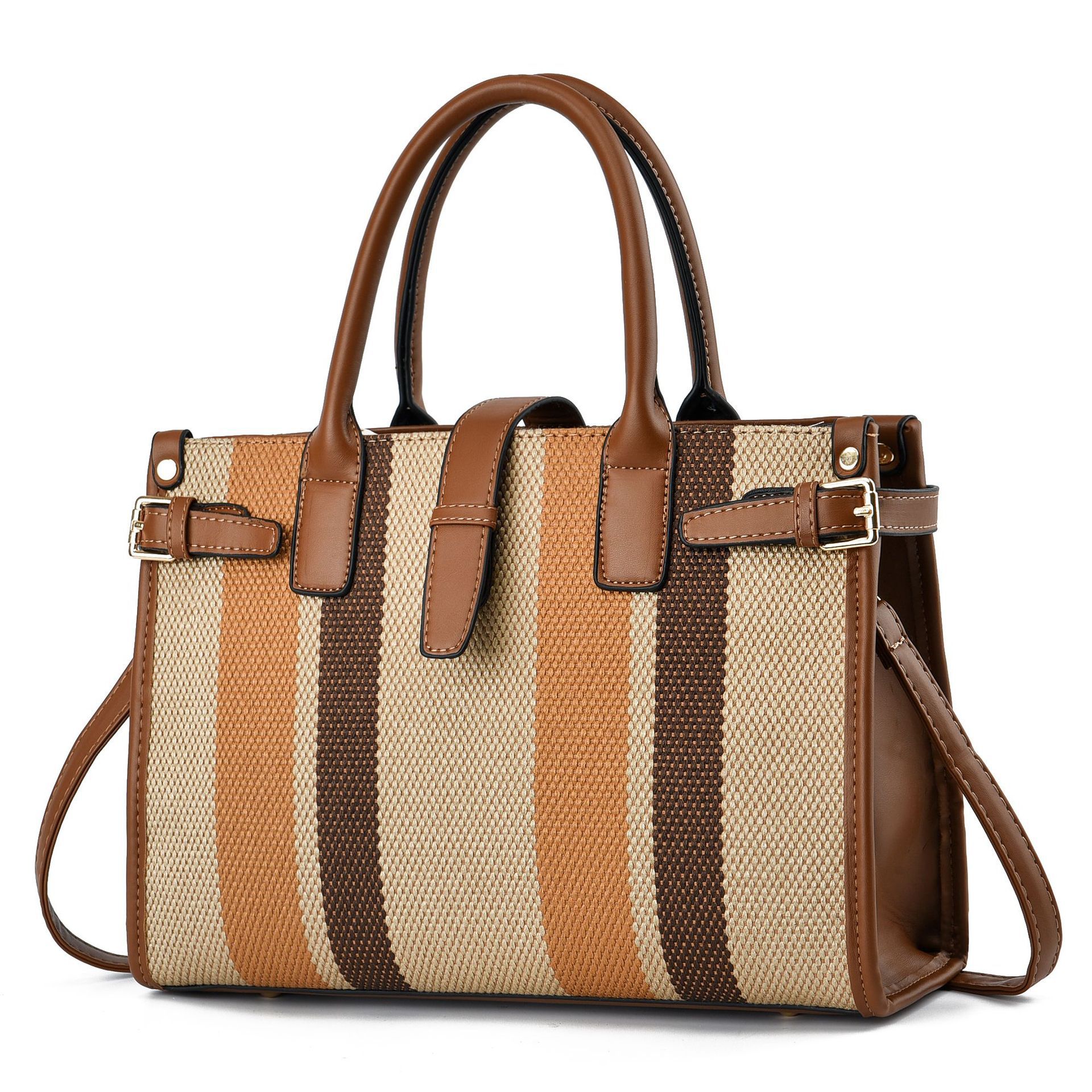 Retro casual large-capacity handbag for women, new 2024 fashionable and versatile tote bag, niche design single-shoulder bag Item Picture