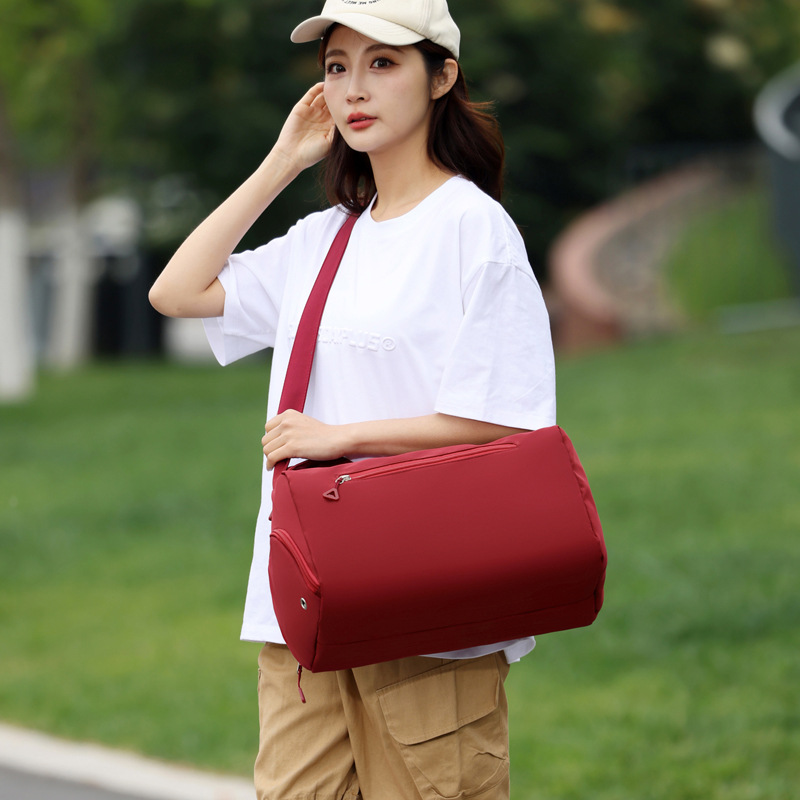 Cross-border trend solid color texture pillow bag, women's short distance light, large capacity storage, crossbody bag, practical backpack Specification drawing