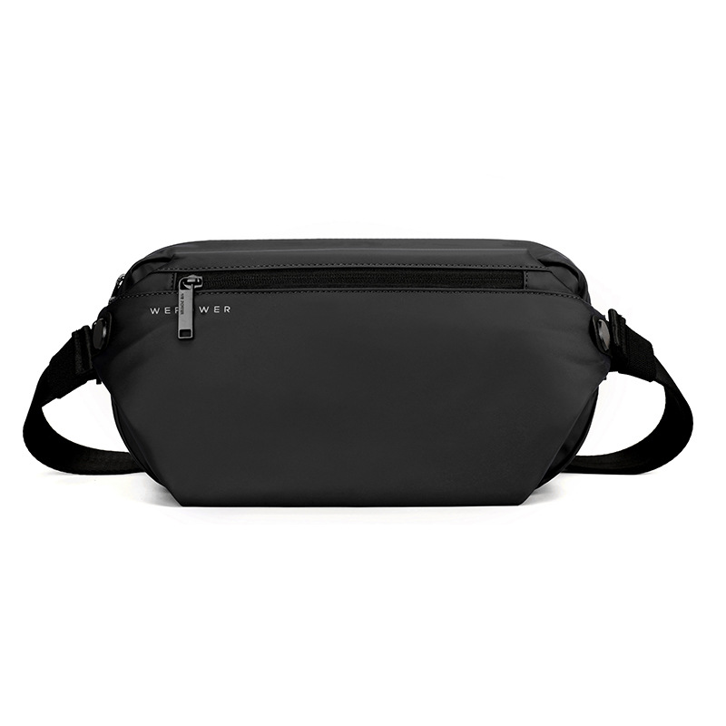 WEPOEWR's new outdoor casual large-capacity small cross bag for men, a single-shoulder crossbody bag and a multi-functional waterproof chest bag Item Picture