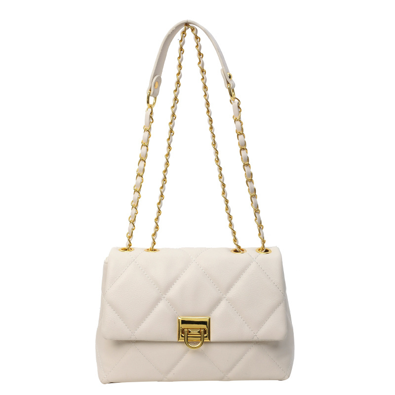 High-end diamond-shaped chain bag for women, 2025 new fashion single-shoulder wandering bag, Korean-style casual and versatile crossbody bag Item Picture