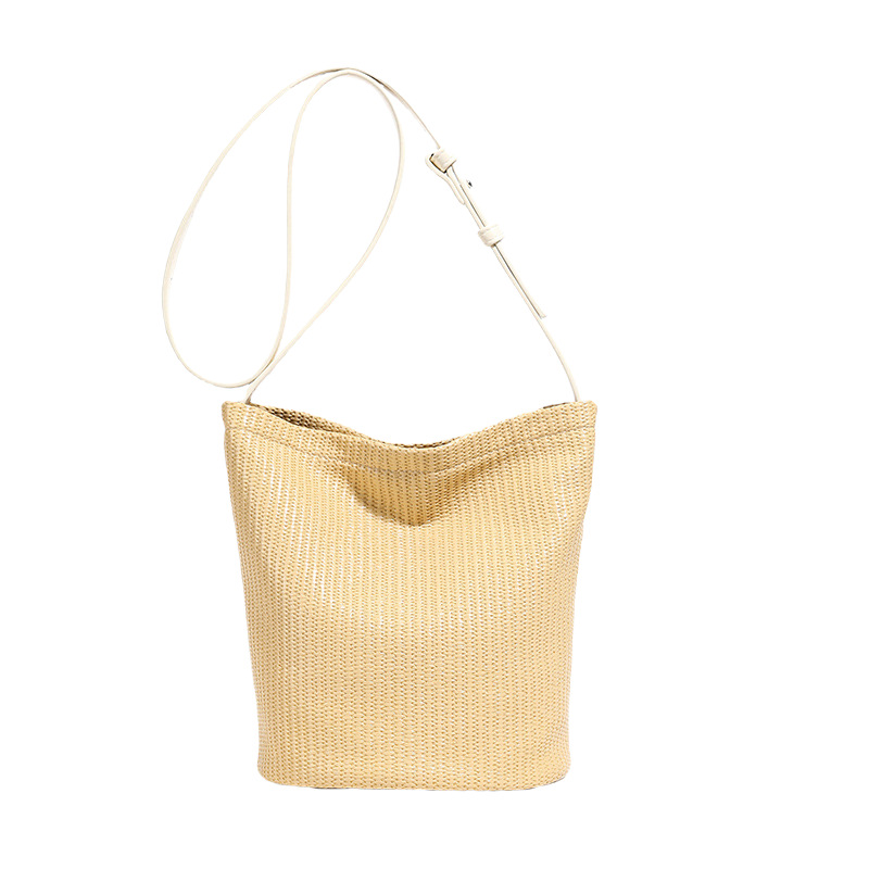 2025 New seaside vacation beach woven bag for women, fashionable, versatile and trendy, large-capacity straw woven single-shoulder crossbody bag Item Picture