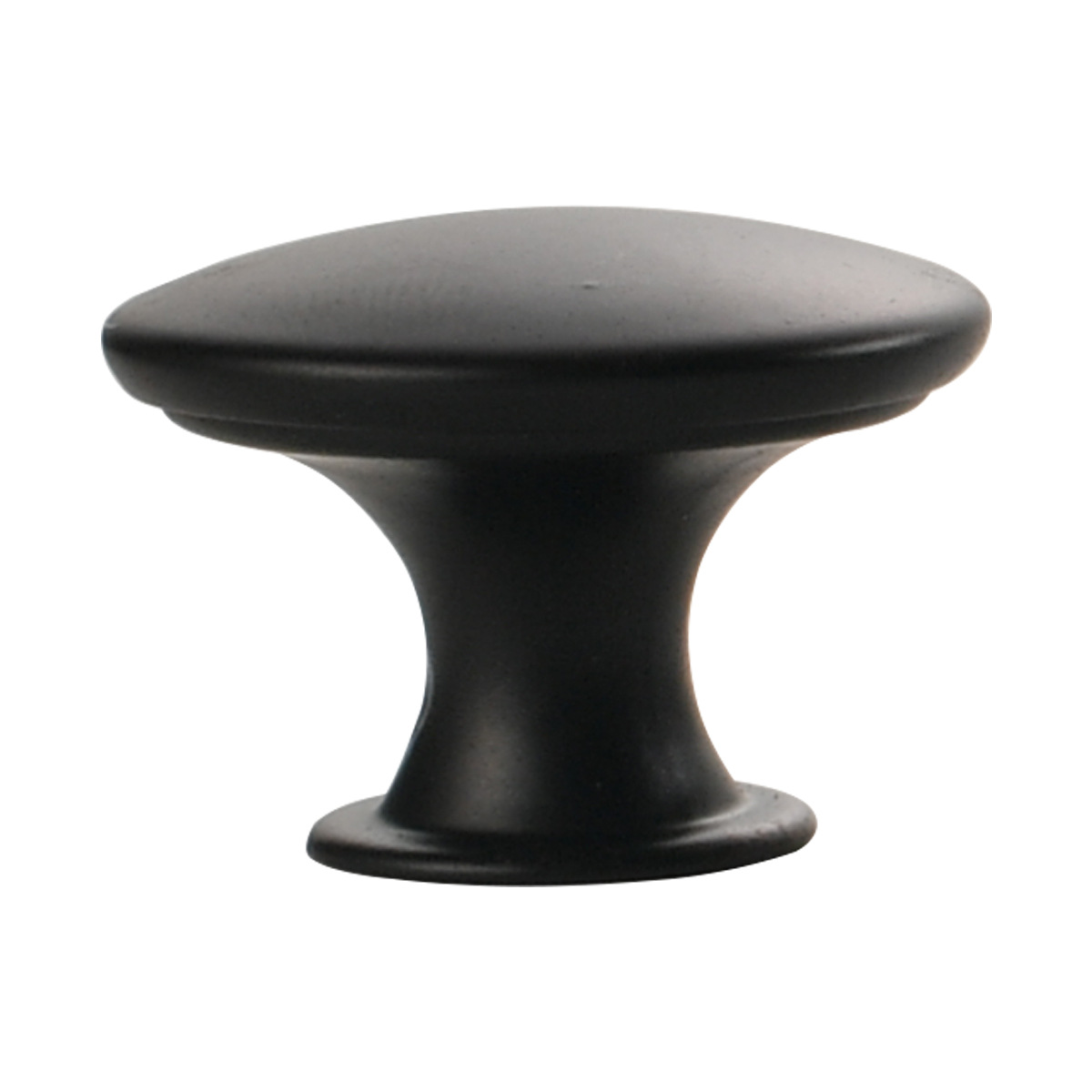 Jingmao -179 Simple matte black single-hole single-grain small handle cabinet door handle round flat head hollow small handle Item Picture