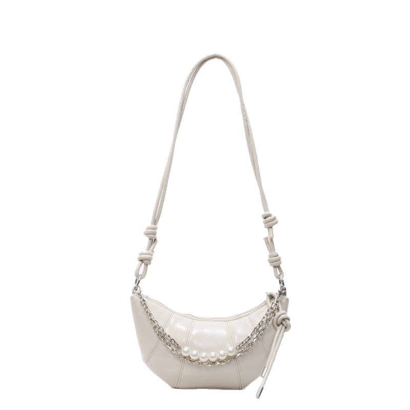 2025 New niche and trendy chain dumpling bag for women, casual and versatile, stylish single-shoulder crossbody bag for commuting Item Picture