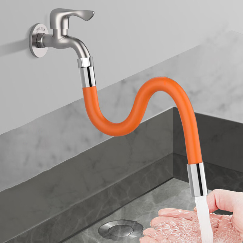 Faucet extension pipe extender, household extended hose anti-splash wonder, bathroom universal extended water pipe wholesale full figure