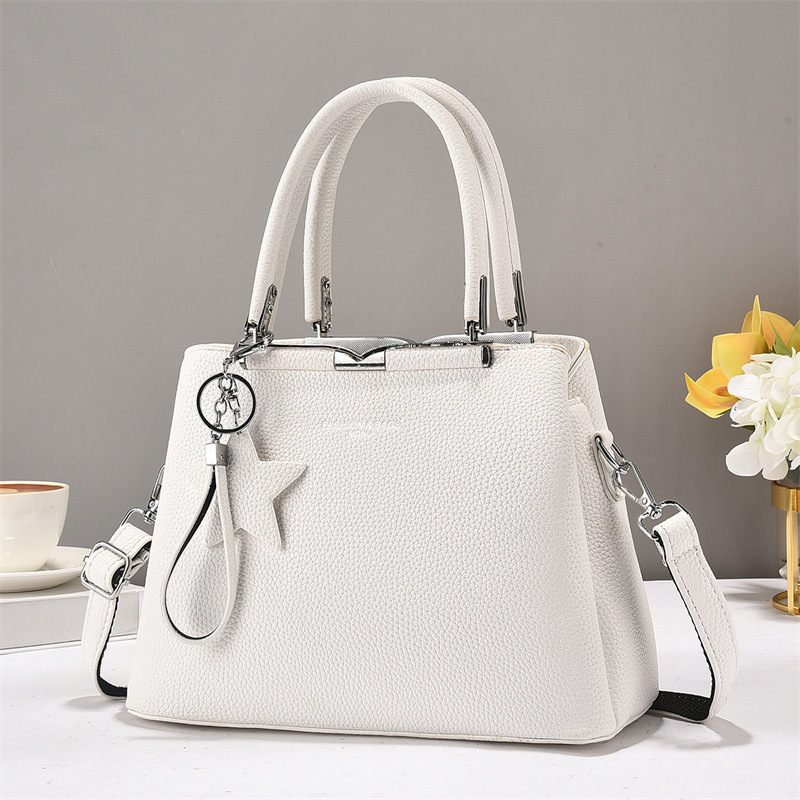 Fashionable women's bag, middle-aged mother's bag, high-end, elegant and versatile, single-shoulder crossbody bag, 2025, large-capacity handbag trend full figure