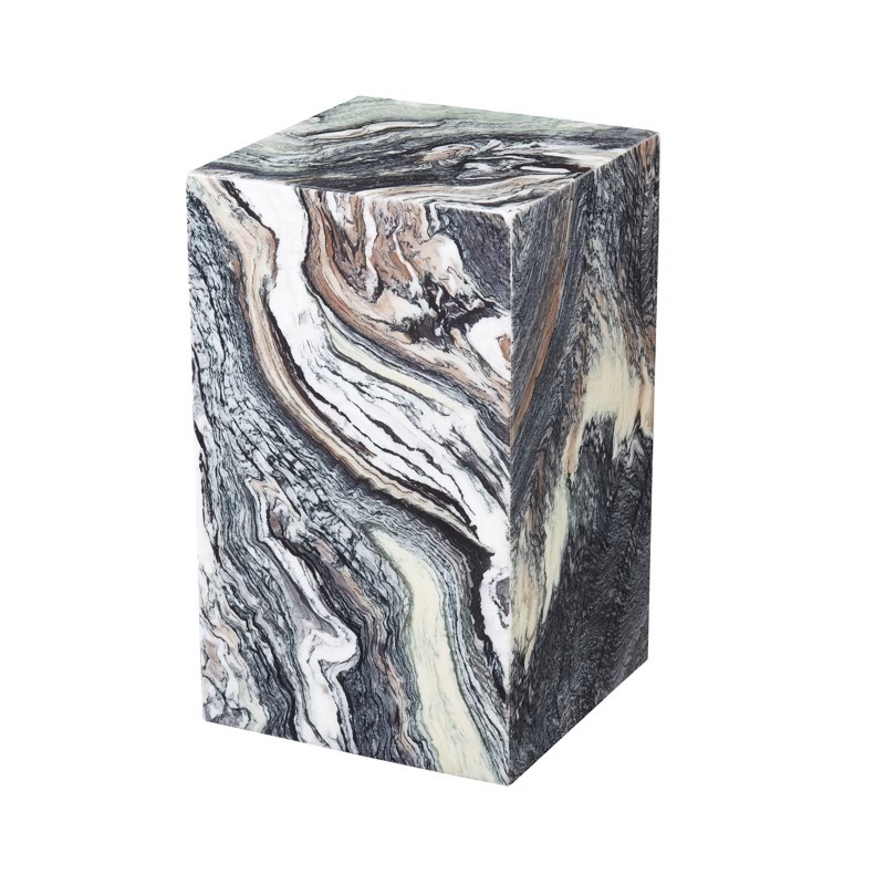 Natural marble base, pedestal, flower stand, entrance display stand, light luxury and high-end feel, coffee table, side table, stone base sculpture column Specification drawing