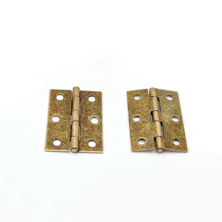 Direct sales from the manufacturer of antique copper-colored hinges. Retro door hinges. 2.5-inch small wooden box packaging gift box. The hinges are green and ancient Specification drawing