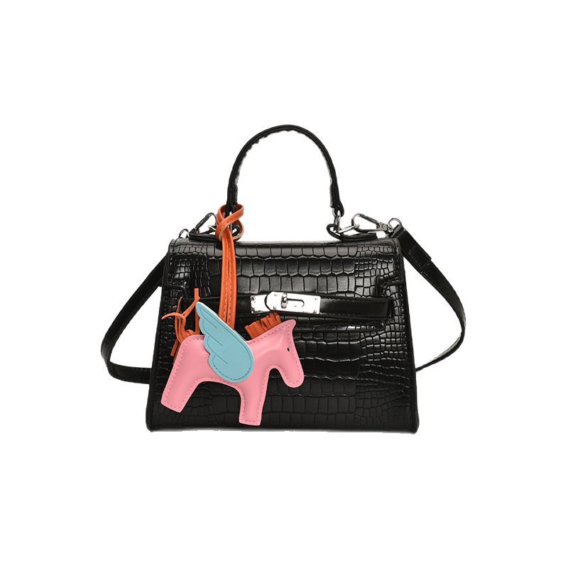 The high-end Kelly bag for women in 2025 is a new style of fashionable and casual stone pattern single-shoulder bag and a trendy solid color crossbody bag Item Picture