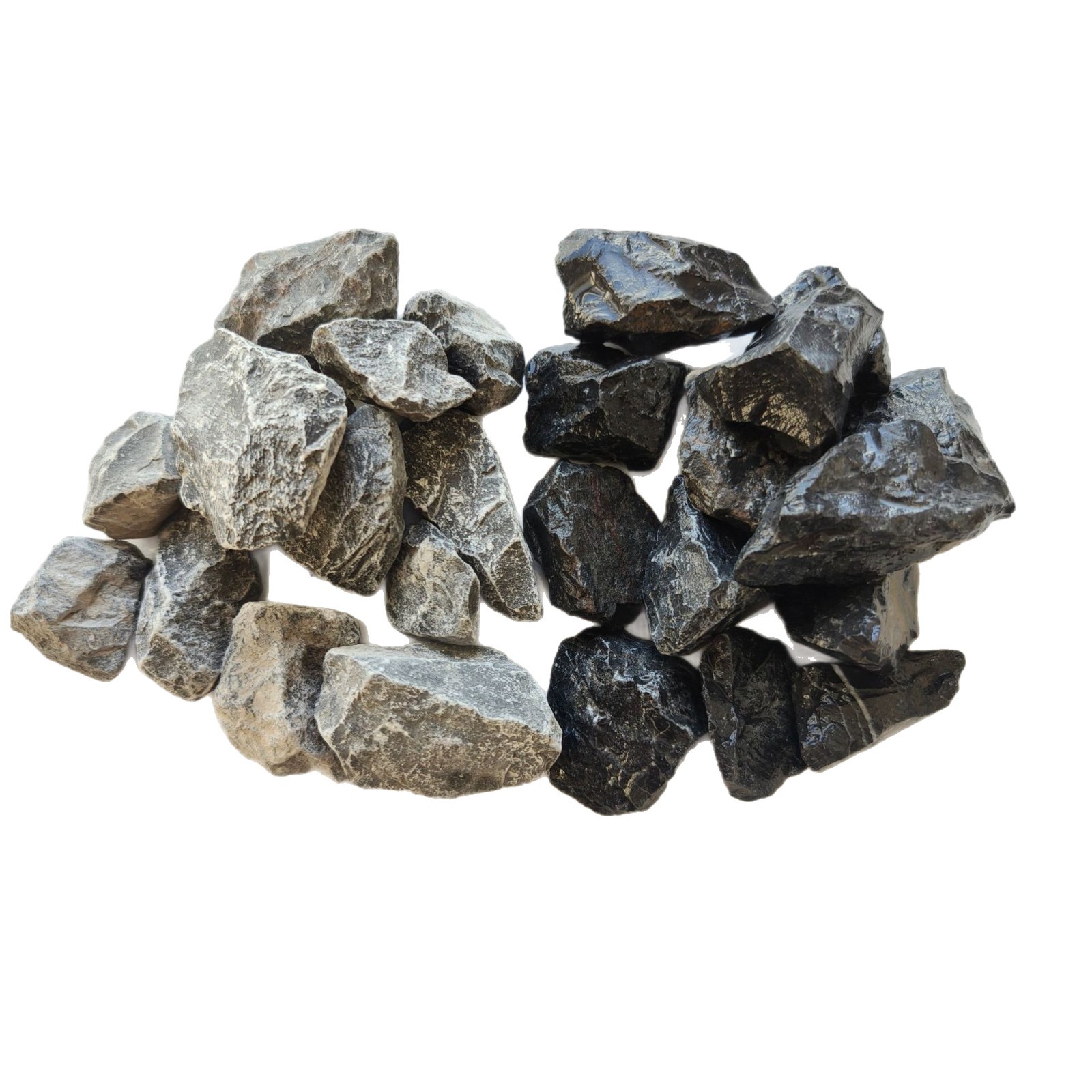 Factory stock of black gravel, washed stone, construction small crushed stones, garden washed rice stones, mountain and water landscape permeable road stones Item Picture