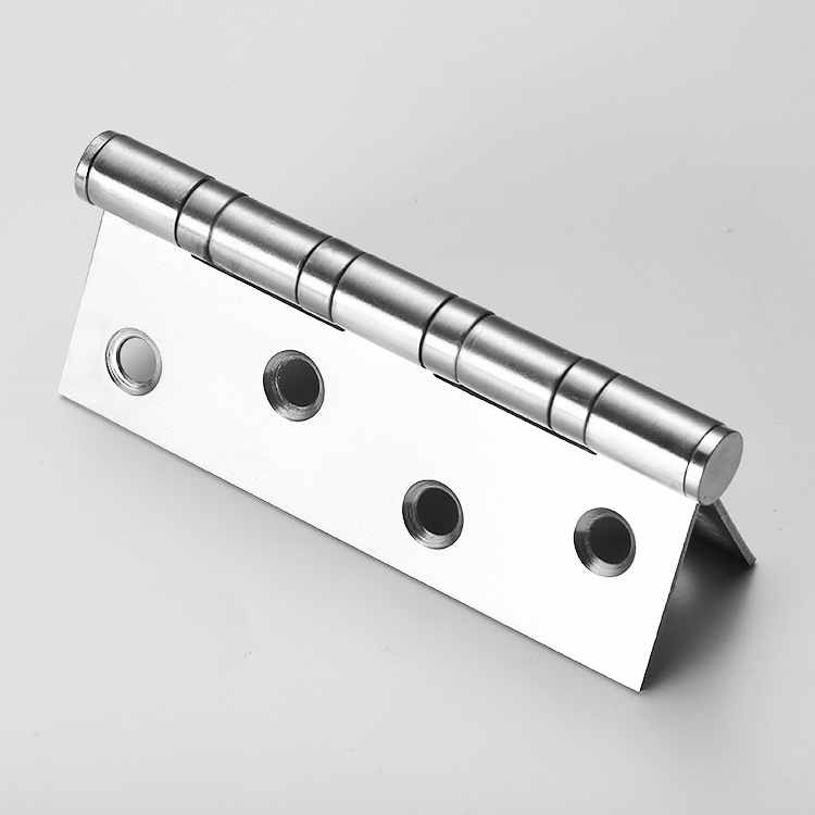 Wholesale of 4-inch and 5-inch stainless steel swing hinges for doors, Windows, cabinets, thickened silent bearing folding hinges for doors and wooden doors Specification drawing
