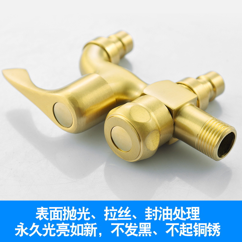 All-copper washing machine faucet, mop sink, dual-purpose extended one inlet and two outlets, thickened quick-boiling faucet manufacturer wholesale Application Scenario