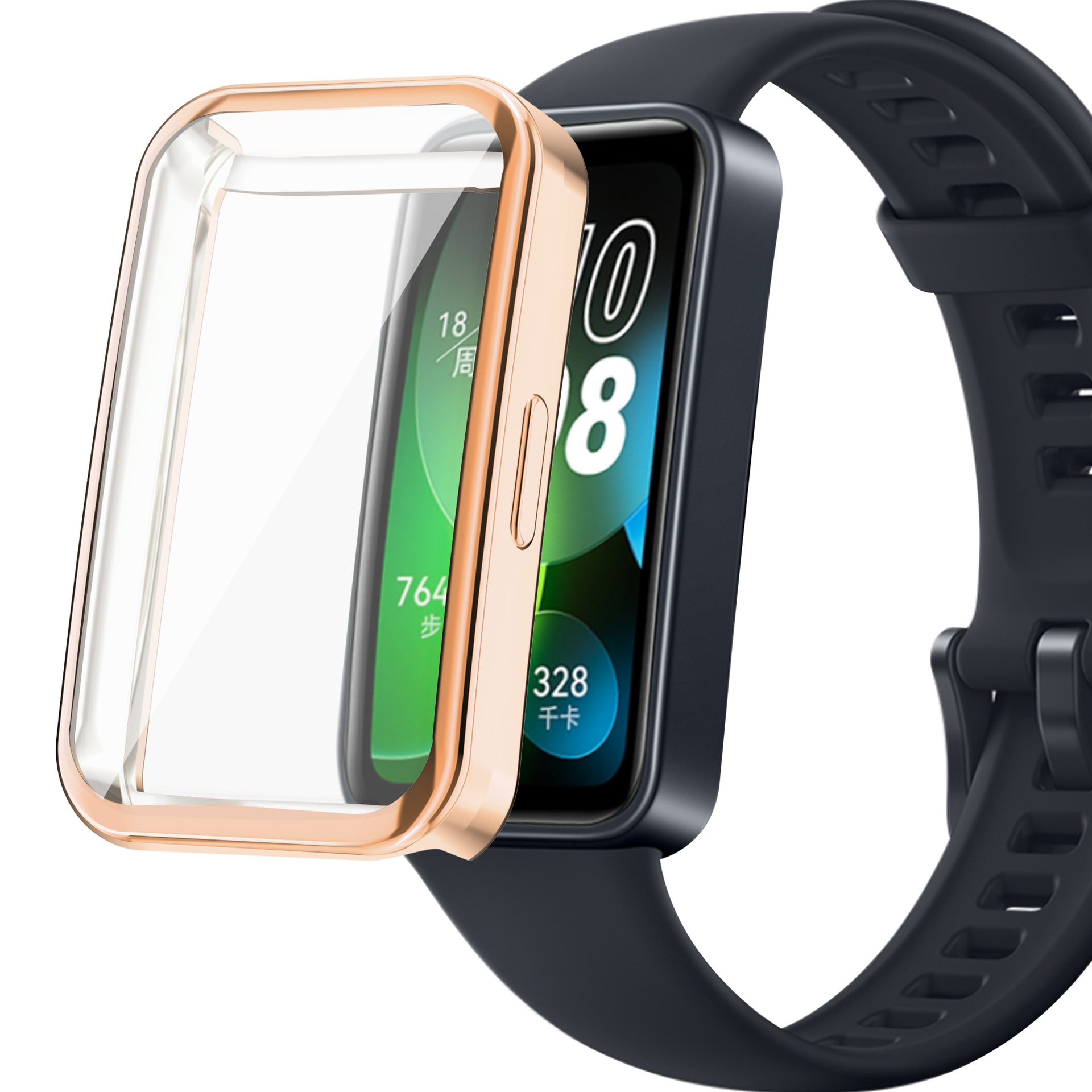 Applicable to Huawei Band 9 protective case, universal protective cover for Huawei Band10/9/8, electroplated TPU full-case Application Scenario