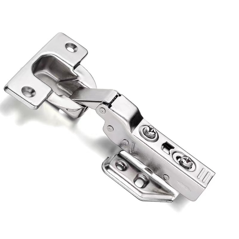 40-cup hinge iron hinge, thick door panel wardrobe special buffer hinge, damping hydraulic stainless steel 40-cup hinge Item Picture