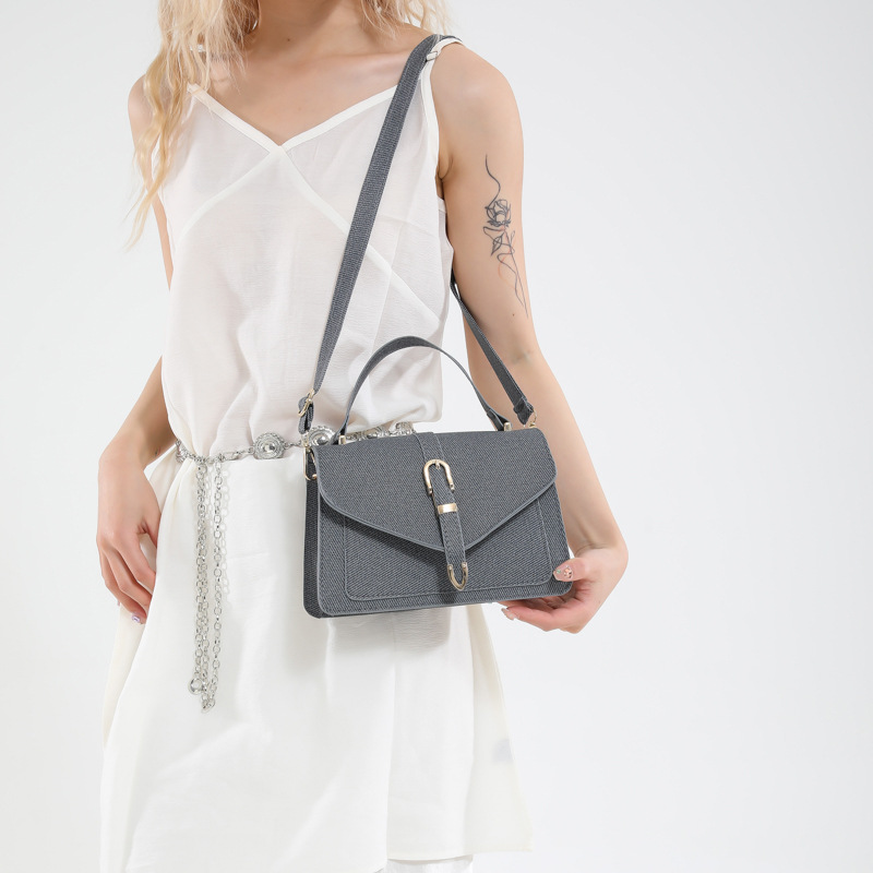 Korean trendy crossbody bag, commuter bag, fashionable casual bag for women, new 2025 new style, fashionable and simple mobile phone bag Specification drawing