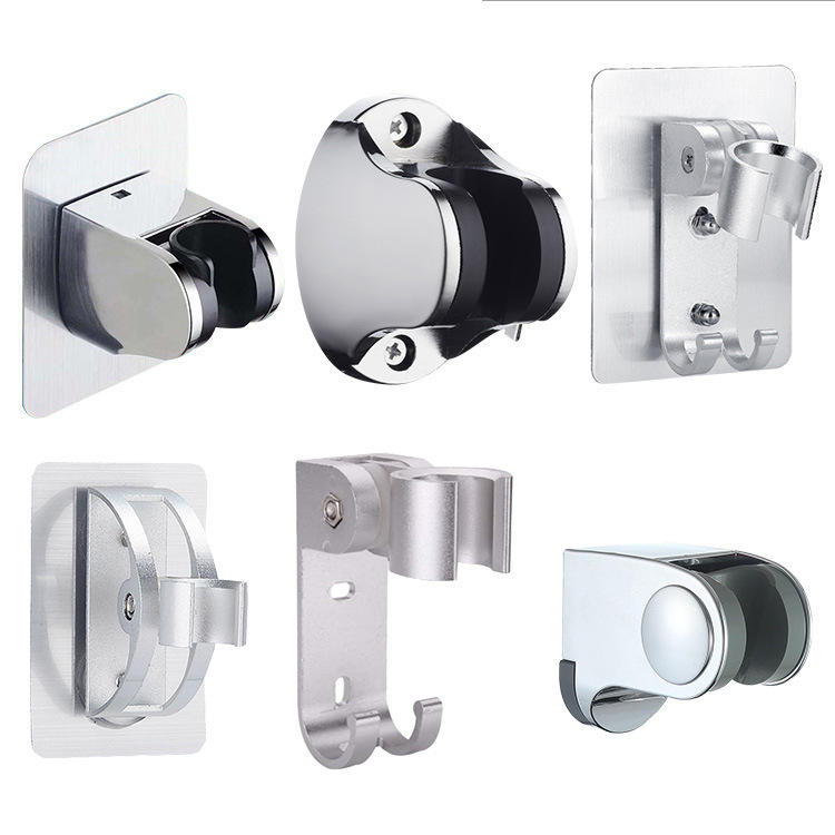 Showerhead stand, no need for drilling, hook, fixed exposed base, household shower, handheld showerhead, hose, bathroom Item Picture