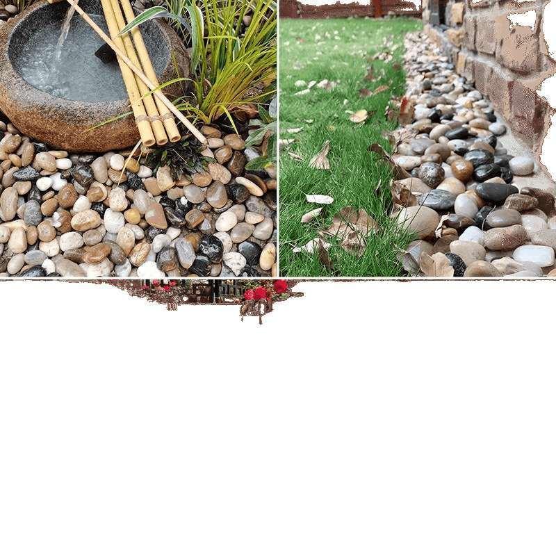 50 jin of five-color pebbles and small stones for paving roads, courtyards, balconies, fish tanks, and natural raw stones Item Picture