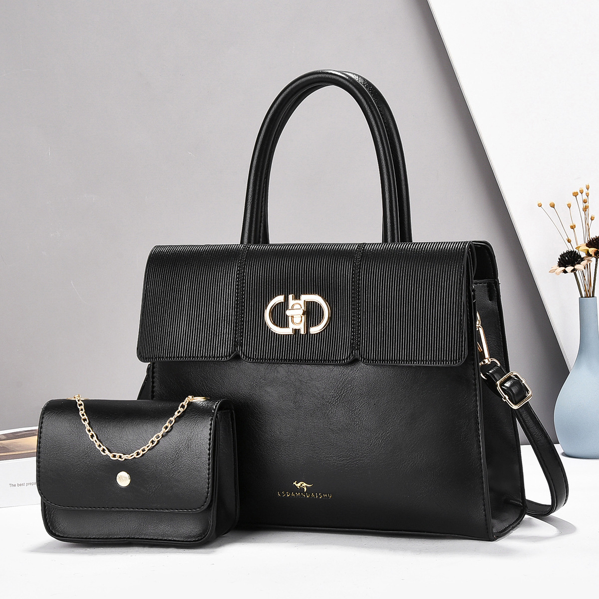 Retro niche foreign trade mother and child handbag, fashionable and versatile new single-shoulder bag, high-end texture, trendy crossbody women's bag details Picture