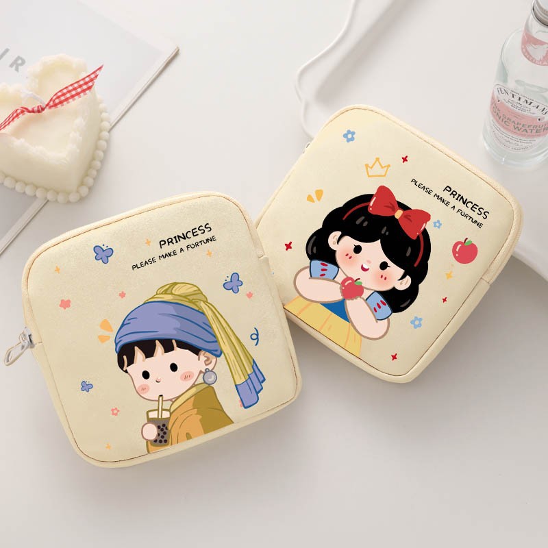 Factory direct sales for the back-to-school season: Pearl Girls' portable Sanitary Napkin Storage Bag, simple Sanitary Napkins and Menstrual packs for middle school students full figure