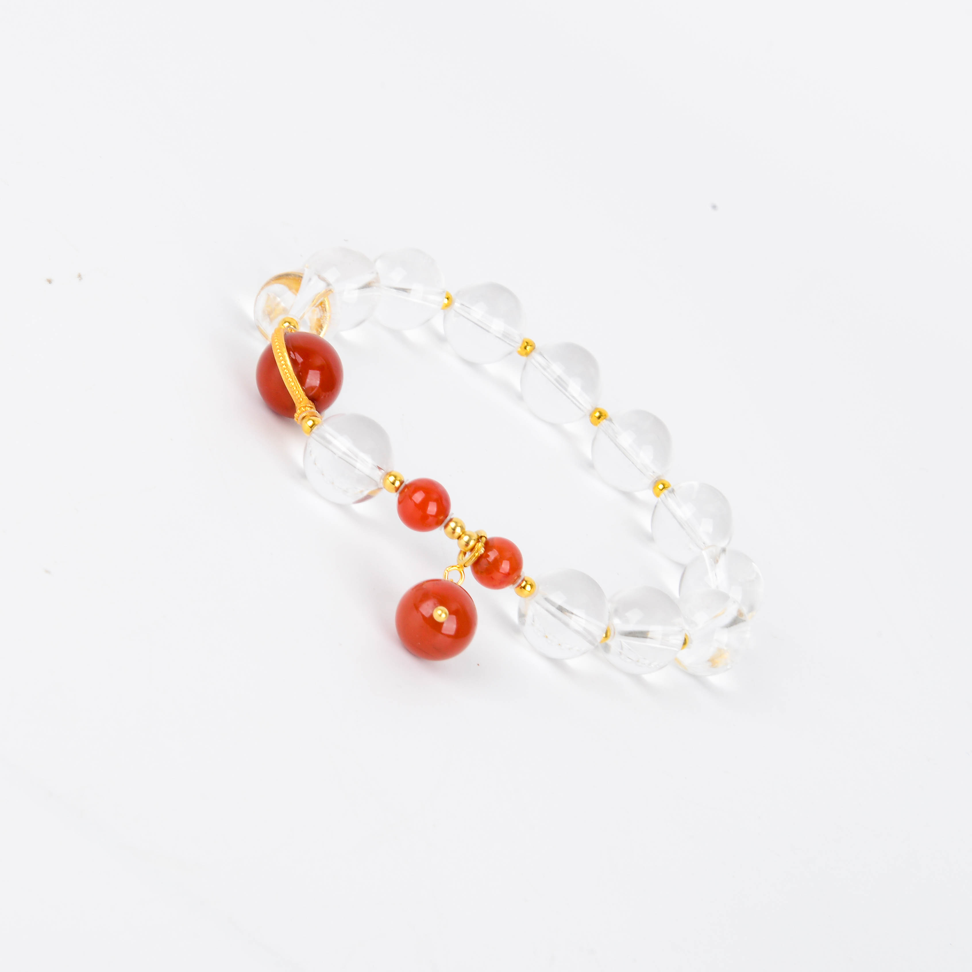 手串/文玩/水晶手串/琉璃手串/手链白底实物图