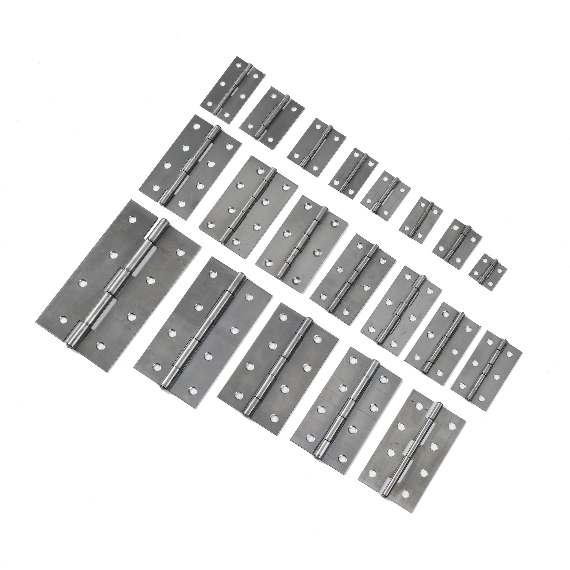 The manufacturer has iron hinges in stock for 1-inch, 2-inch, 3-inch and 4-inch welded swing hinges for wooden doors, fire cabinets and doors and Windows Item Picture
