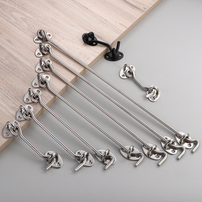 201# stainless steel wind hook, thickened old-fashioned window hook accessories, door and window hooks, tie hooks, tie hooks, wind hook hardware details Picture