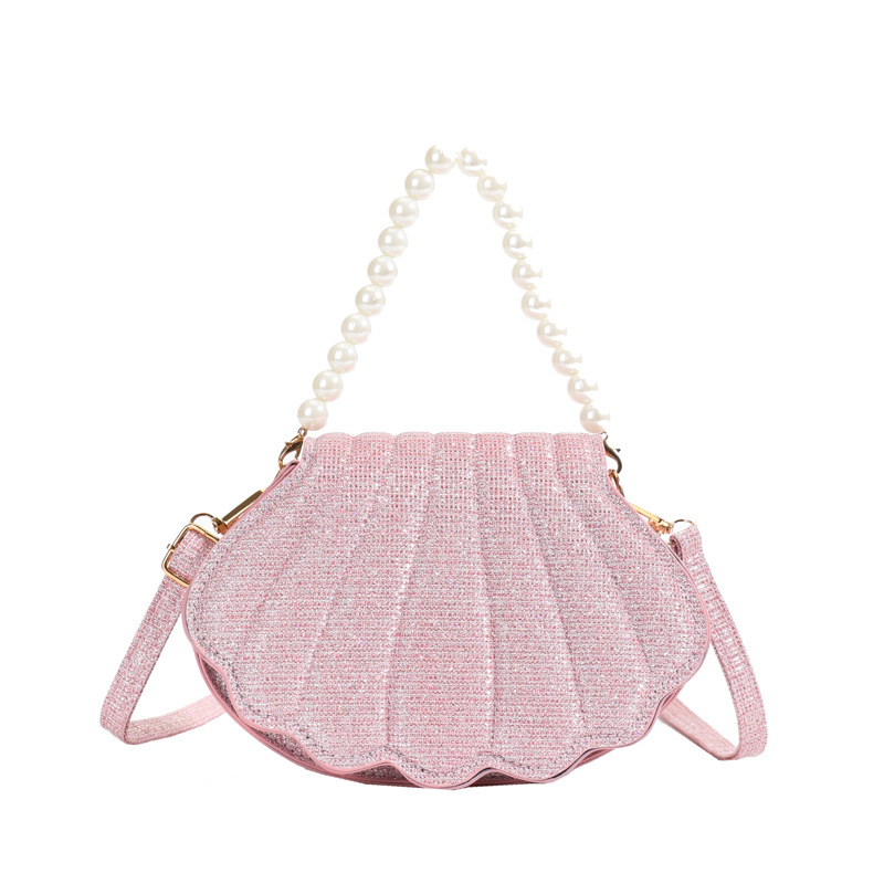 Fashionable and simple bag 2025 Spring New Korean-style stylish and trendy shell pearl hand-held shoulder crossbody bag Item Picture