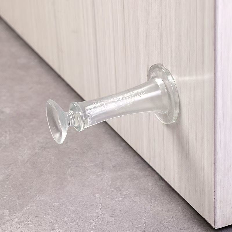 Silicone anti-collision stickers for door stops, no need for drilling, creative entrance door, silent door stoppers, door resistors, door stops, one-piece consignment Specification drawing