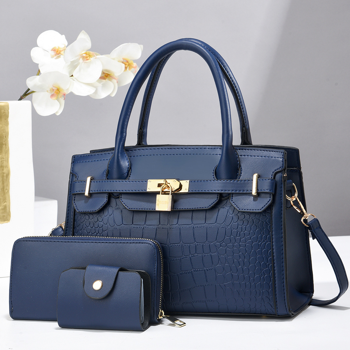The new mother-child bag for women features a stone-textured texture, cross-border high appearance level, single-shoulder crossbody bag for women, and a large-capacity fashionable handbag details Picture