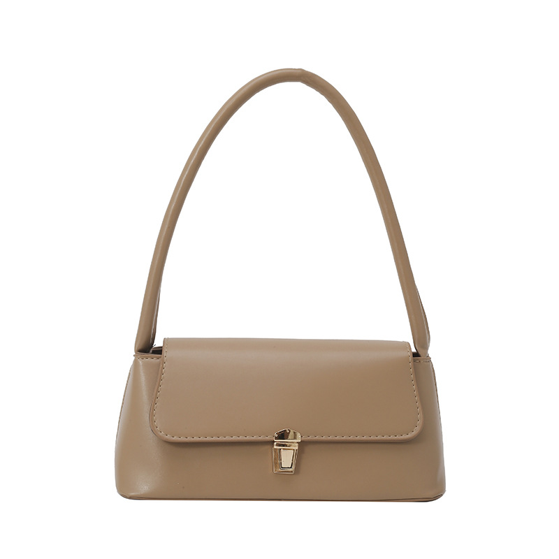 Niche hand-held shoulder bag 2025 Spring Fashion versatile handbag, retro underarm simple small square bag Item Picture