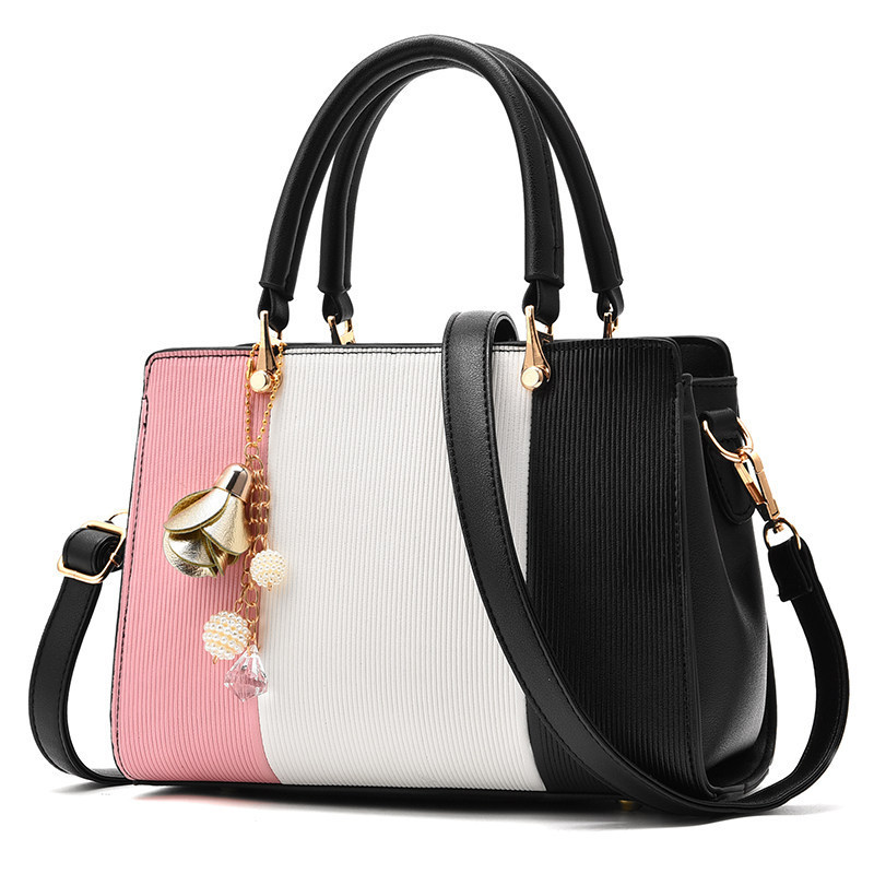 Color-blocked bags for women 2022 new crossbody bag, trendy and elegant single-shoulder bag, simple mom bag, fashionable handbag for women details Picture